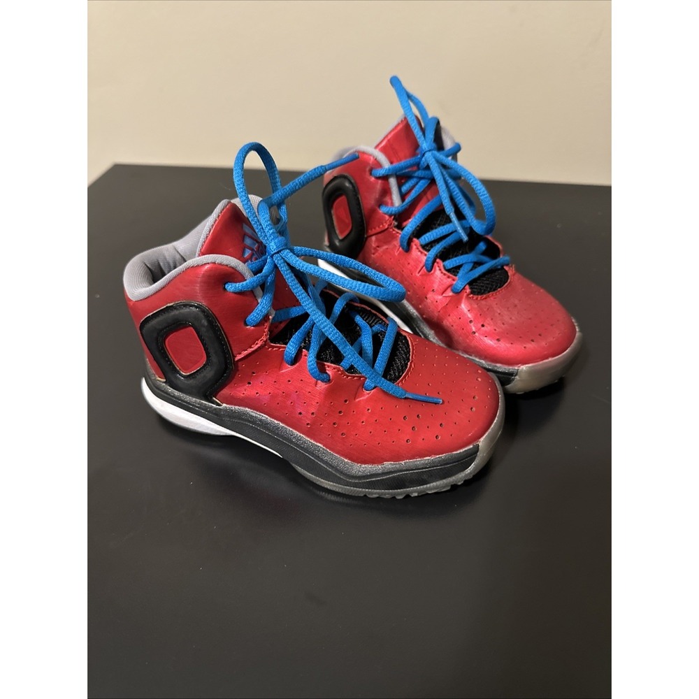 Adidas D Rose‎ 5 Athletic Sneakers Boys 11 Scarlet Black Onyx Size 9 Kids